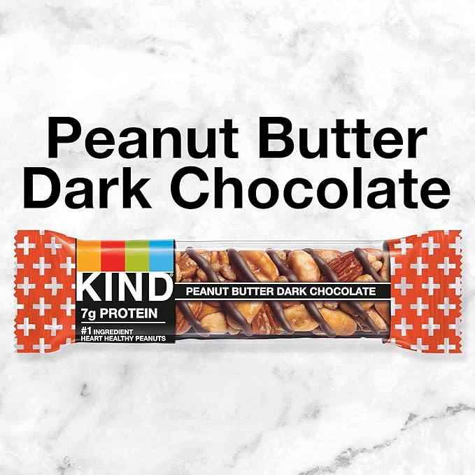 KIND Nut Bars, Variety Pack, Dark Chocolate Nuts & Sea Salt, Peanut Butter Dark Chocolate, and Caramel Almond Sea Salt, Gluten Free, Low Sugar, 5-7g Protein, 12 Count