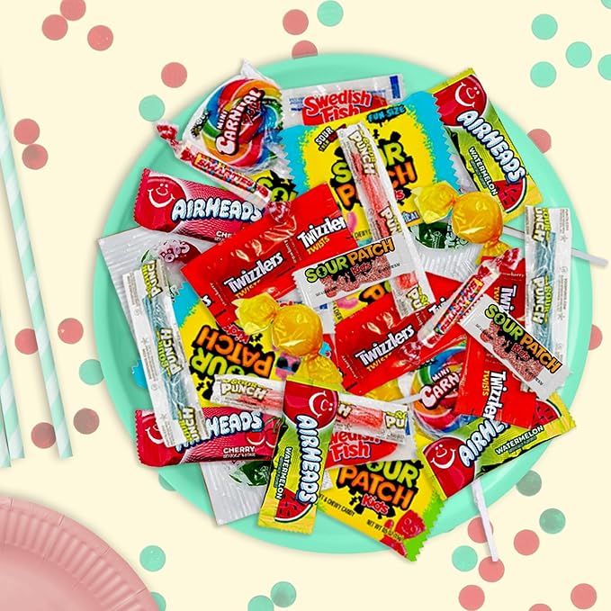 Bulk Candy Variety Pack - 3 lb - Bulk Candy Individually Wrapped - Assorted Mix - Lollipops, Hard, Fruity - Dulces - Big Bag for Party Favors
