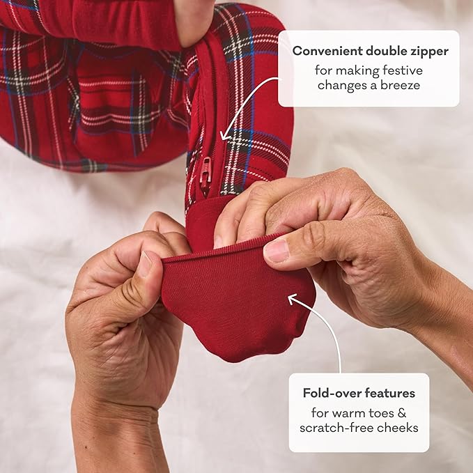 Little Sleepies Pajamas for Baby Boys & Girls, Viscose from Bamboo Baby Pajamas, Preemie & Newborn Sleepers, 2-Way Zipper PJs