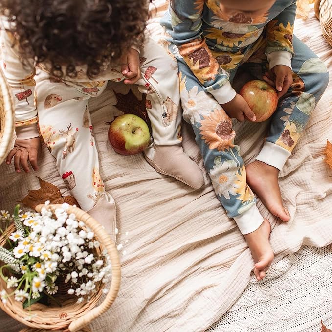 Burt's Bees Baby baby-boys Boys Sleeper Pjs, 100% Organic Cotton, One-piece Footie, Zip Up Jumpsuit, Snug Fit Pajamas