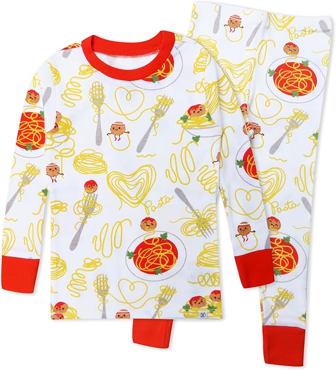 HonestBaby 2-Piece Pajamas Sleepwear Pjs 100% Organic Cotton for Baby, Toddler, Kids, Boy