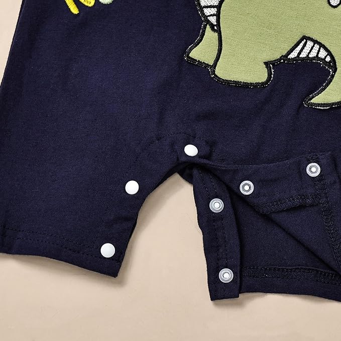 Baby Boy Clothes Newborn Outfits Stripe Romper Infant Cartoon Overall Adjustable Suspender Pants Set 0-18 Months