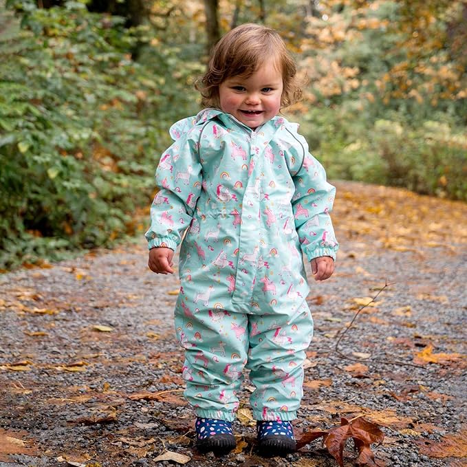 JAN & JUL Waterproof Rain Suit, Windproof Coveralls for Toddlers and Kids