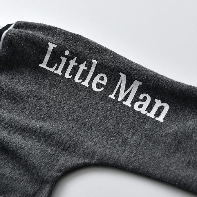 KuKitty Newborn Infant Baby Boy Clothes Long Sleeve Romper + Pants + Hat 3PCS Outfits Set