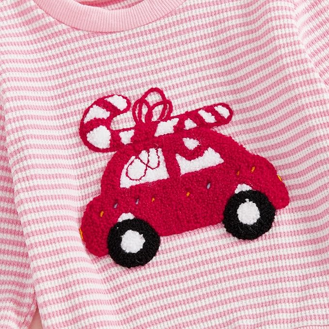 CIYCUIT Toddler Baby Boy Outfits Striped Sweatshirt Pants Clothes Set