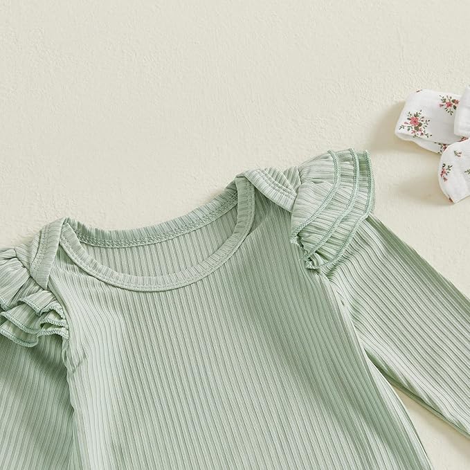 Mubineo Baby Girl Clothes Outfits Cute Flower Romper Daisy Pant Fall Winter Newborn Outfit Sets