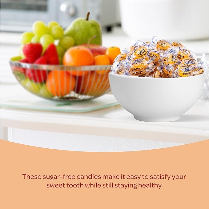Sugar-Free Butterscotch Hard Candy - 1 Pound Pack (About 75 Count) - Individually Wrapped