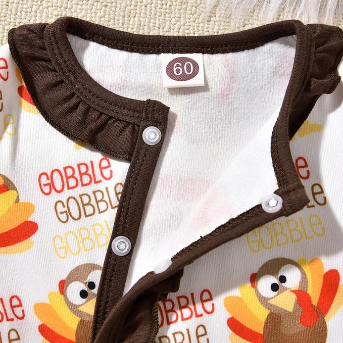 Aalizzwell Baby Girls Romper Outfit Fall Winter Clothes with Accessories