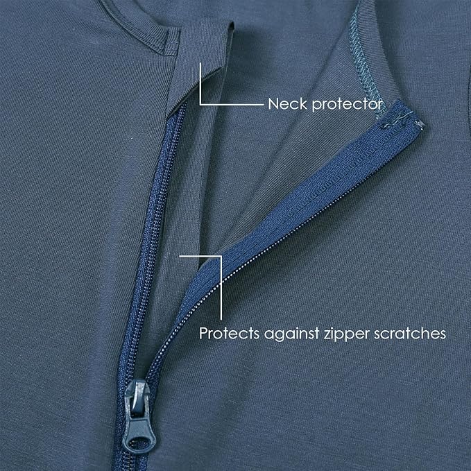 OPAWO Bamboo Baby Pajamas 3 Pack, Double Zipper Bamboo Sleepers for Baby Boy Girl Romper, Toddler Summer Clothes Outfit 0-24M