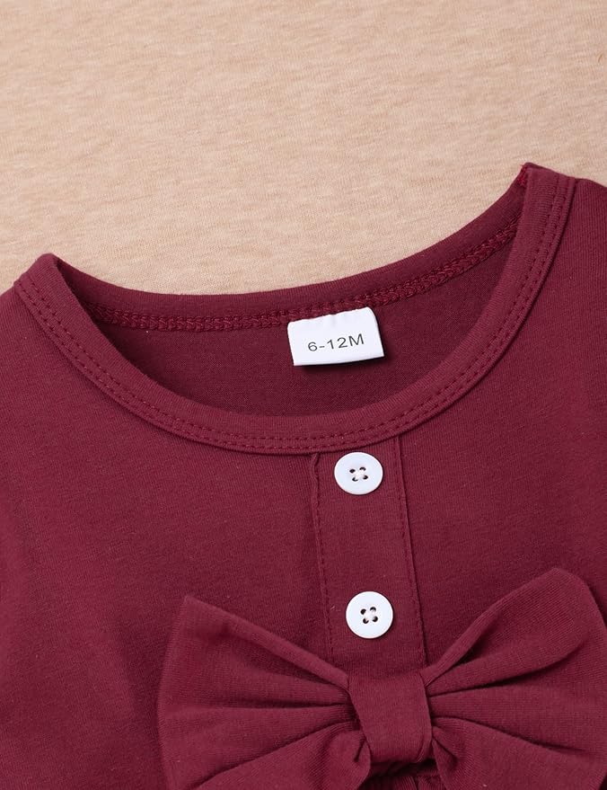 oklady Toddler Baby Girl Clothes Solid Color Ruffle Tops Floral Pants with Headband Fall Winter Cute Girl Outfits