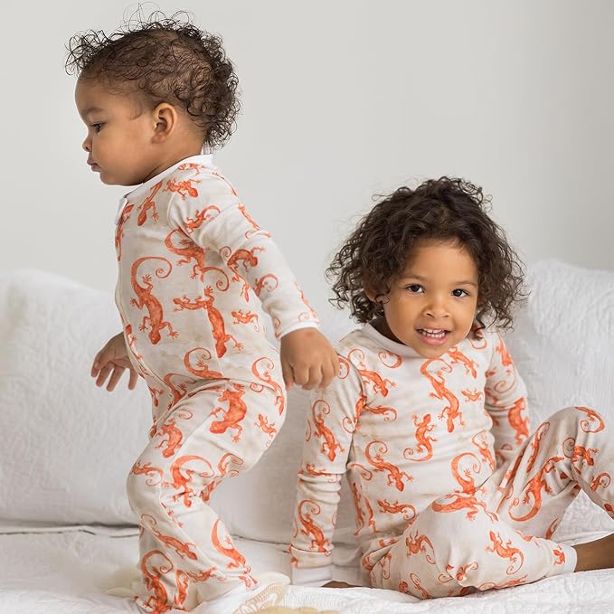 Burt's Bees Baby Boys' 2-Piece Long Sleeve Tee and Pants Organic Cotton Pajama Set