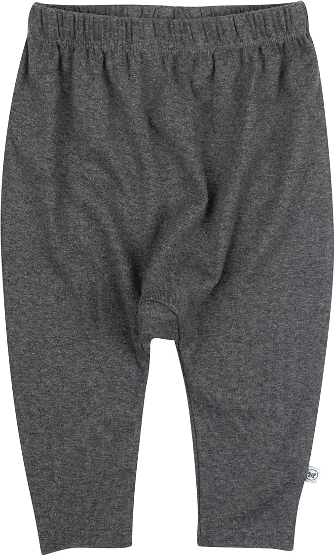 HonestBaby Unisex-Baby Multipack Harem Pants Roomy Fit Pull on Bottoms 100% Organic Cotton for Baby Boys, Girls