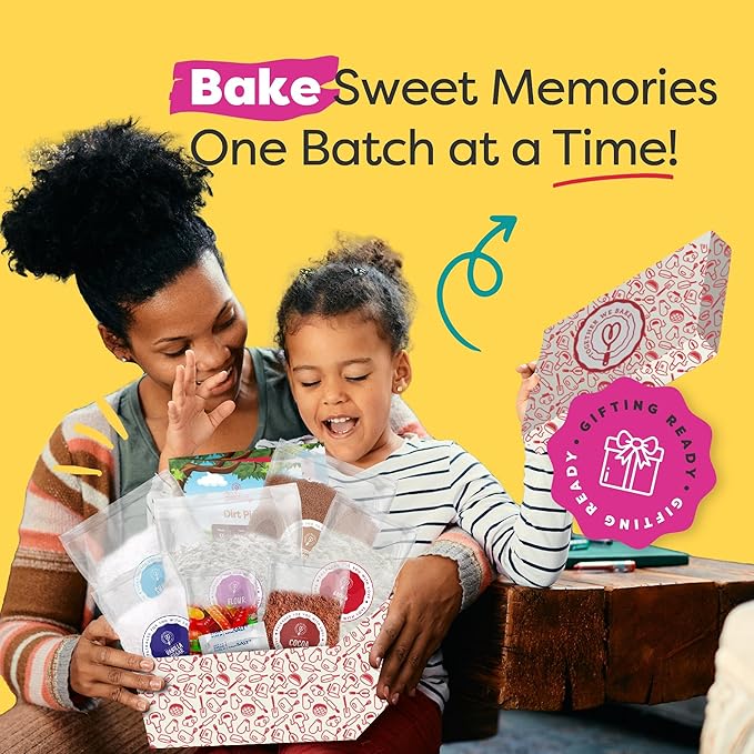 BAKETIVITY Dirt Pie Kids Baking Kit | Delicious Chocolate Cake Kids Baking Set for Girls & Boys | Baking Set for Kids with Pre-Measured Ingredients | Perfect Family Gifts for Cooking Lovers Ages 6-12