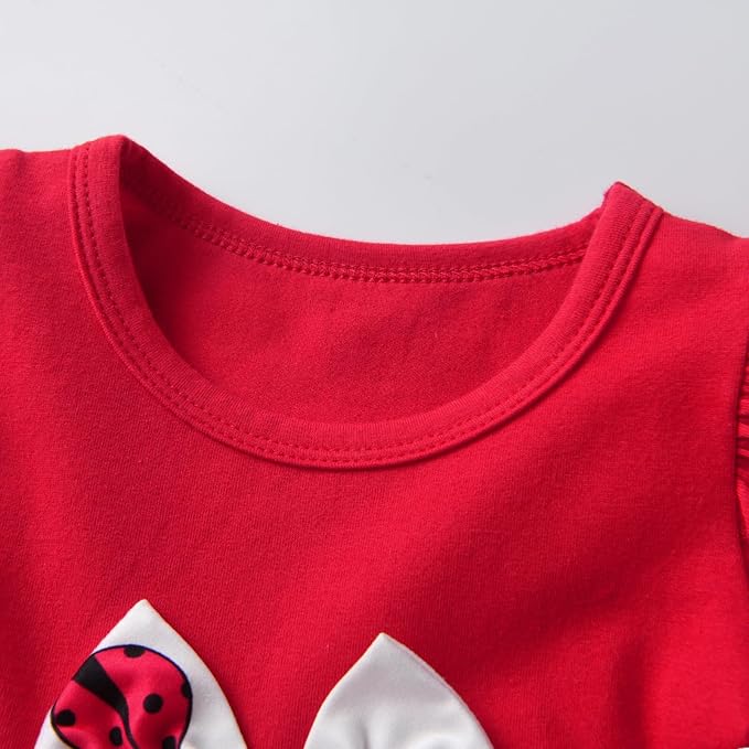 3PCS Baby Girl Clothes Ruffle Floral Shirt Tops Pants Headband Outfit Sets