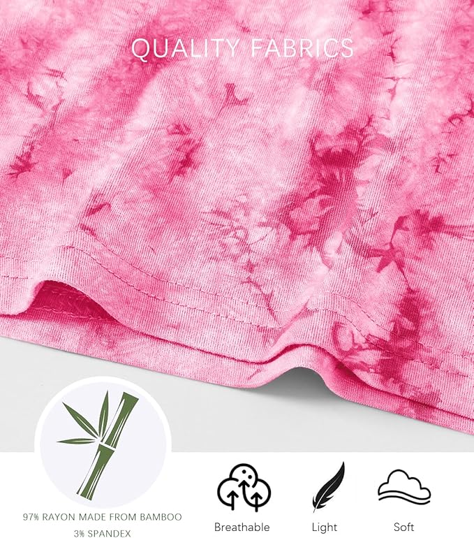 Jimonda Baby/Toddler Soft Sleepwear Short sleeve Kids Cool Pajama Outdoor 2-Piece Shirt&Shorts Casual sets Tie Dye PJ