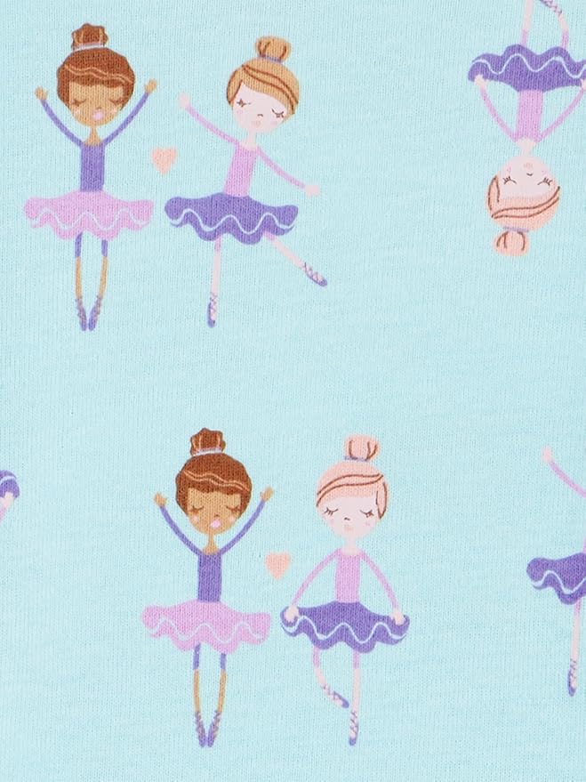 Simple Joys by Carter's Girls' 3-Pack Snug Fit Footed Cotton Pajamas