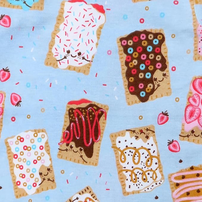 HonestBaby baby-girls 2-piece Pajamas Sleepwear Pjs 100% Organic Cotton for Baby, Toddler, Kids, Girl