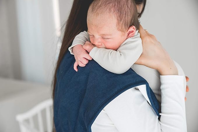 Copper Pearl Premium Baby Burp Cloths - 3-Pack Large Cotton Burp Cloths, Extra Soft Spit Up Rags with 3 Absorbent Layers, Perfect for Baby Boy and Baby Girl Gifts (21" x 10" Size, Ridge Set)