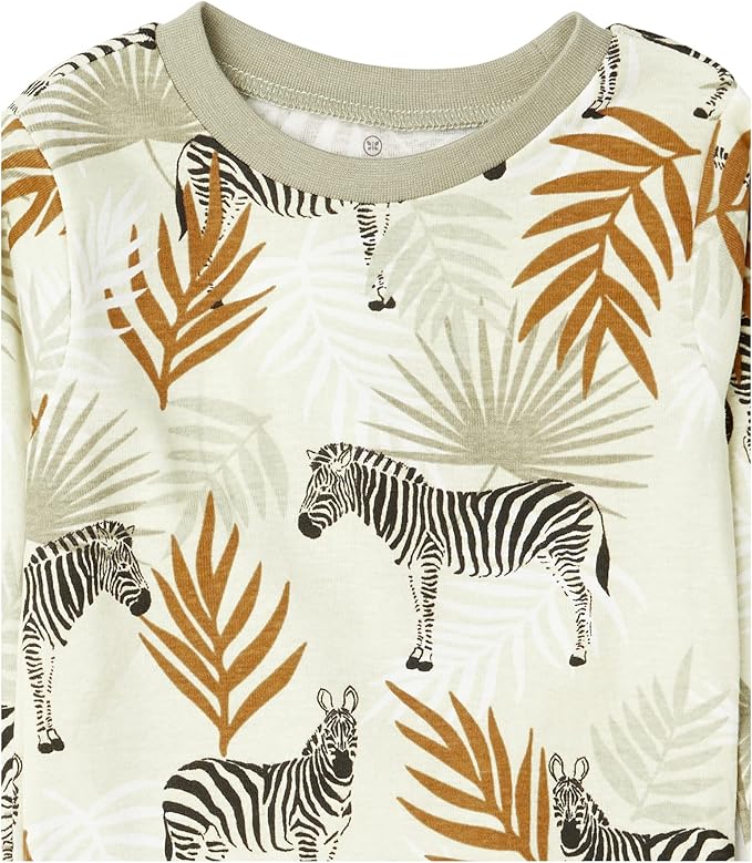 HonestBaby 4 Piece Pajamas Sleepwear Pjs 100% Organic Cotton for Infant Baby and Toddler Boys, Girls, Unisex