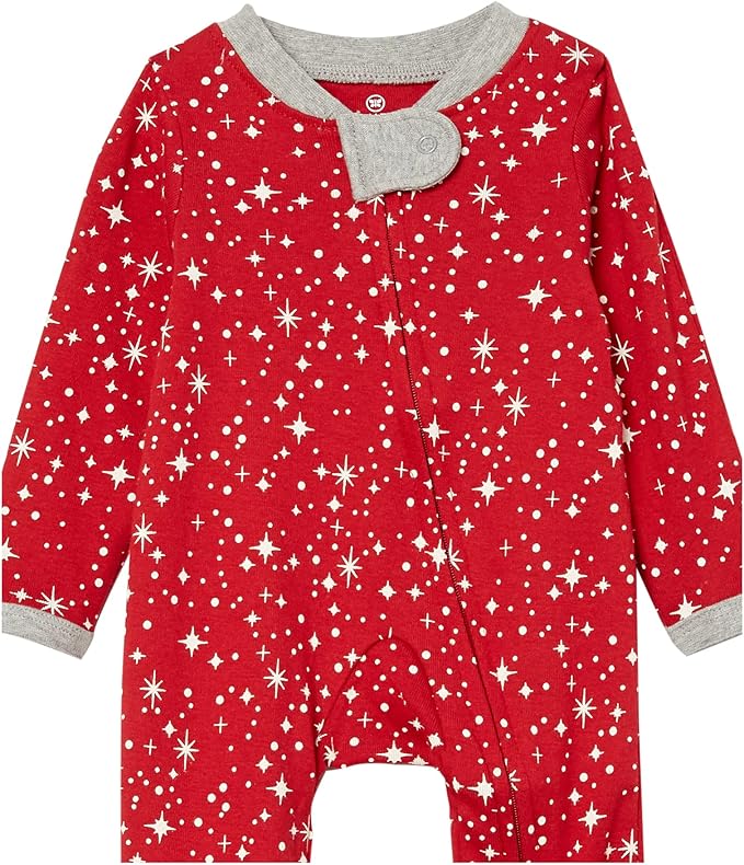 HonestBaby Baby Celebration Sleep & Play Footed One-Piece Pajama Sleeper 100% Organic Cotton