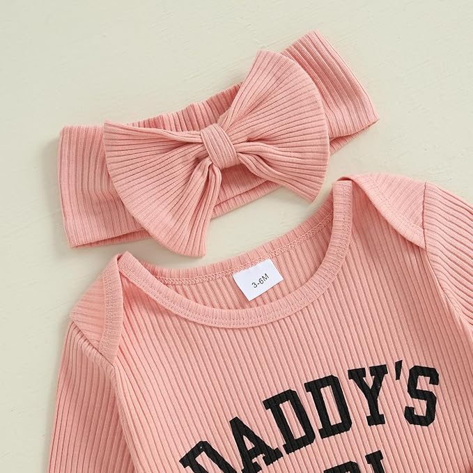 Newborn Girl Clothes Baby Girl Coming Home Outfit Zipper One-piece Outfits Ruffle Footie Bodysuit Jumpsuit Headband