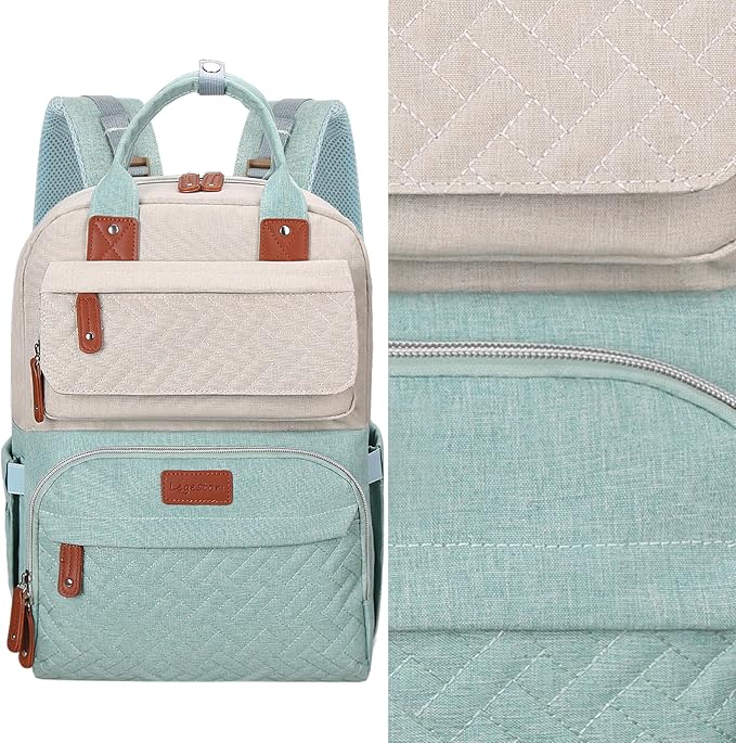 Diaper Bag Backpack, Baby Diaper Bag for Girls Boys, Multipurpose Baby Backpack for Women, Large Baby Essentials Travel Bag with Insulated Pockets and Stroller Straps