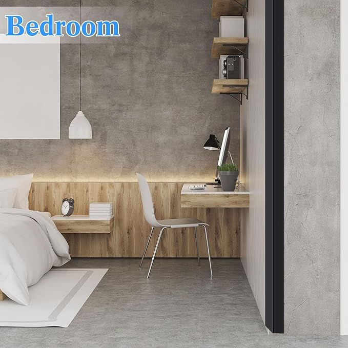 Sasylvia 10 Pcs Wall Corner Protector Guards, Vinyl 1 x 48 Inch Corner Trim Molding, Avoid Scratching Scuffs, Ease Install and Cleaning for Door Countertop Furniture Cabinet Protection, Black