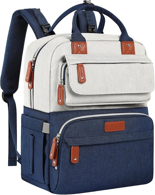 Diaper Bag Backpack, Baby Boy Diaper Bag, Unisex Large Baby Bag for Mom, Waterproof Baby Essentials Travel Diaper Backpack with Insulated Pockets and Stroller Straps