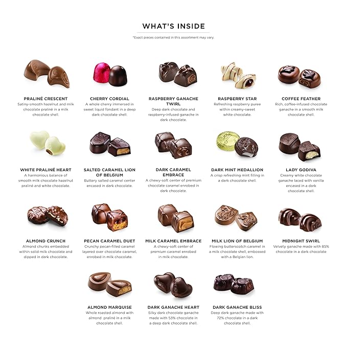 Godiva Chocolatier Gold Ribbon 72-Piece Assorted Chocolate Gift Box – Gourmet Chocolate Candy Variety Pack – Dark Caramel, Milk Chocolate, Nuts– Gift Basket for Birthday, Anniversary, Congratulations