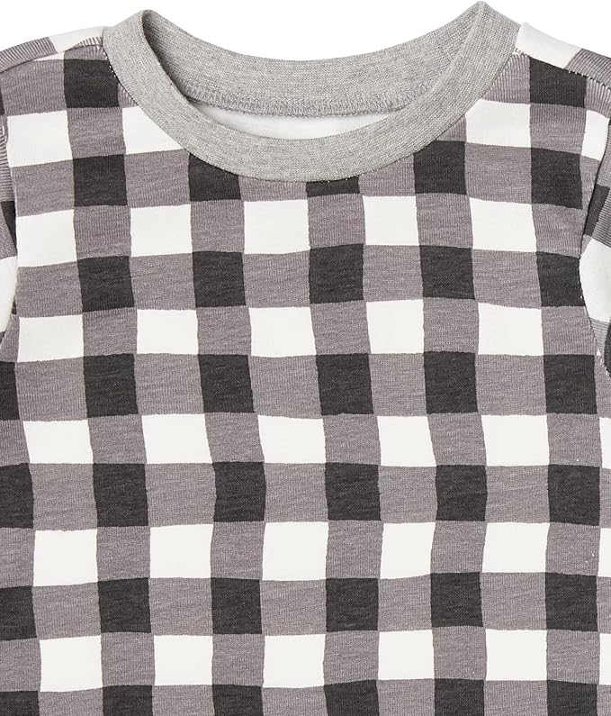 HonestBaby 4 Piece Pajamas Sleepwear Pjs 100% Organic Cotton for Infant Baby and Toddler Boys, Girls, Unisex