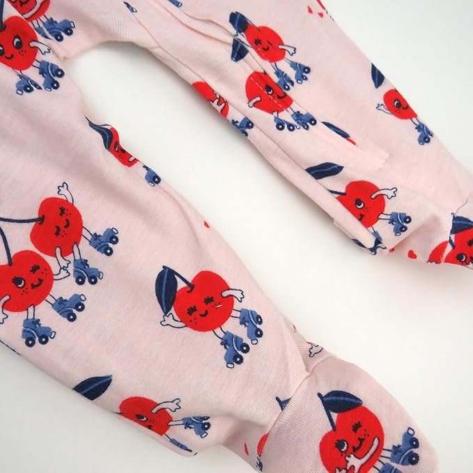 HonestBaby Baby Celebration Sleep & Play Footed One-Piece Pajama Sleeper 100% Organic Cotton