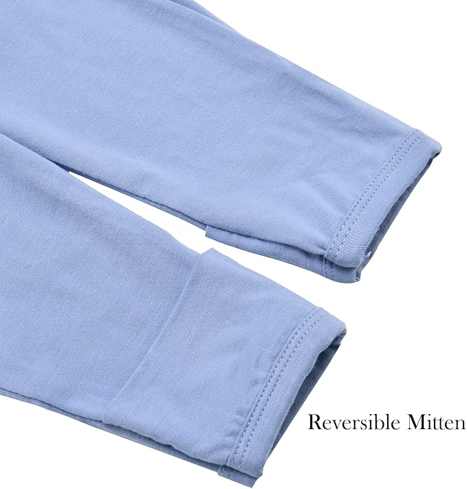 Aablexema Baby Footie Pajamas Zipper - Rayon from Bamboo Infant Footed Pjs with Mittens Sleepwear Jammies