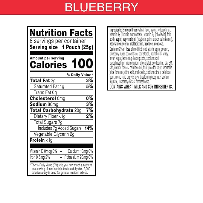 Special K Bar Pastry Crisps, Breakfast Bars, 100 Calorie Snacks, Blueberry (8 Boxes, 96 Count)