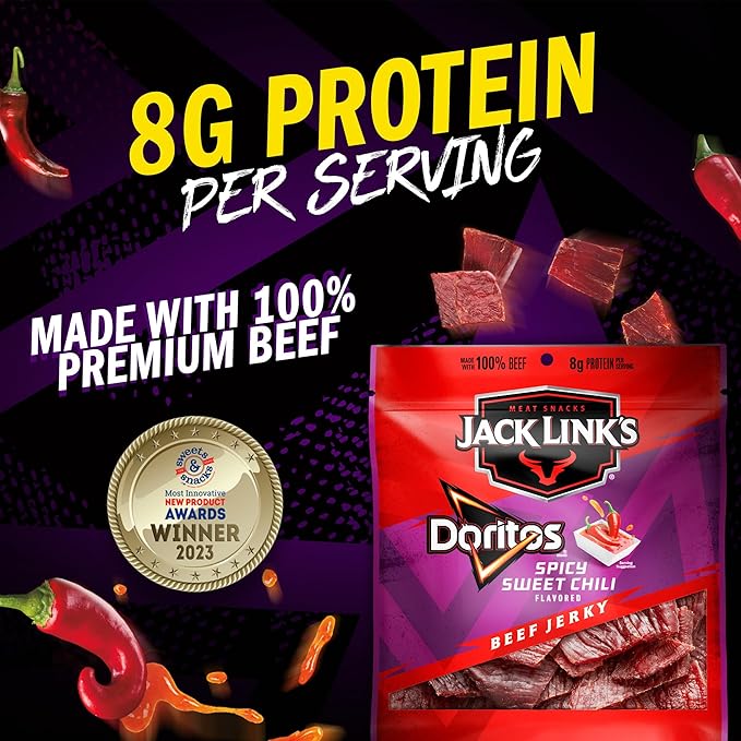 Frito Lay Jack Link's Meats Sampler Variety Pack, (Pack of 12)