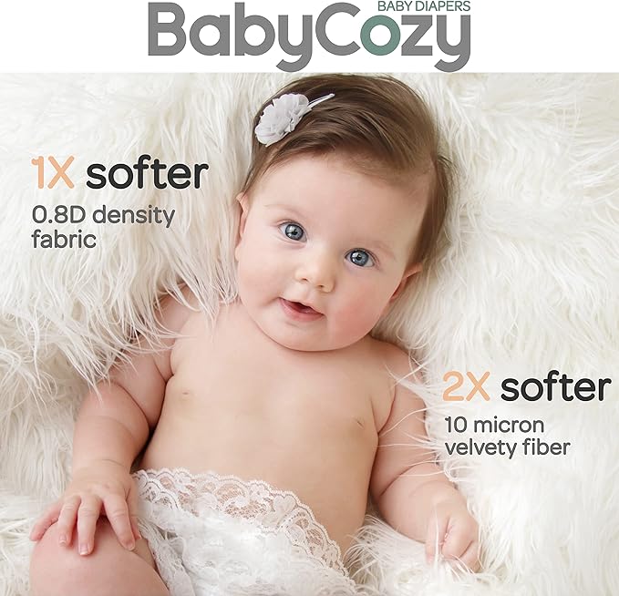 Baby Diapers Size 3(16-28lb),66 Count Babycozy Dry Disposable Diapers,Bouncy Soft Diapers Hypoallergenic Without Chlorine, Eco Friendly,Stop Overnight Diapers Leak