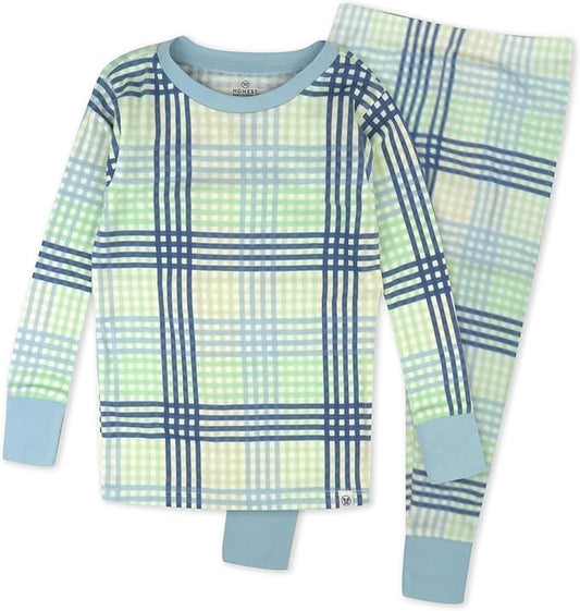 HonestBaby 2-Piece Pajamas Sleepwear Pjs 100% Organic Cotton for Baby, Toddler, Kids, Boy