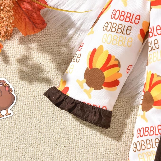 Aalizzwell Baby Girls Romper Outfit Fall Winter Clothes with Accessories