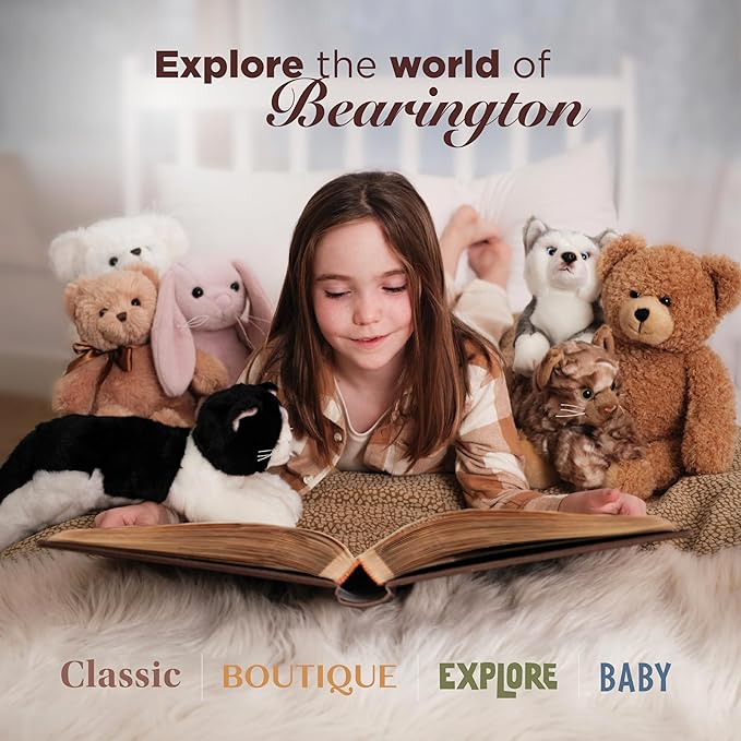 Bearington Baby Lamby, 5.5 Inch Cream Lamb Plush Stuffed Animal, Soft Baby Rattles and Plush Rings - Newborn Toys - Lamb Stuffed Animal