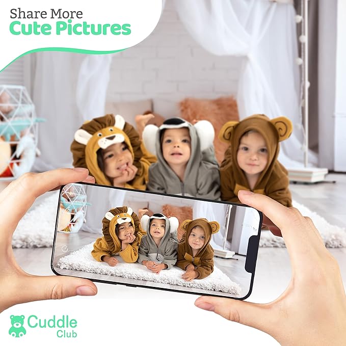 Cuddle Club Fleece Baby Bunting Bodysuit with Hood, Convertible Mittens & Booties, Car Seat Friendly, Soft & Warm, Easy Zip