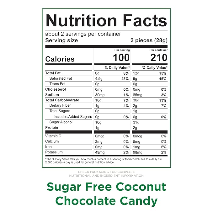 RUSSELL STOVER Sugar Free Coconut in Chocolate Candy, 2 oz. bag (Pack of 10)