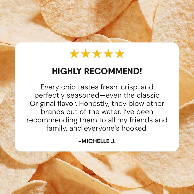 The Good Crisp Company, Good Crisps Minis (Sour Cream and Onion, 1.6 Ounce, Pack of 12) Non-GMO, Allergen Friendly, Potato Chip Snack Pack, Gluten Free Snacks