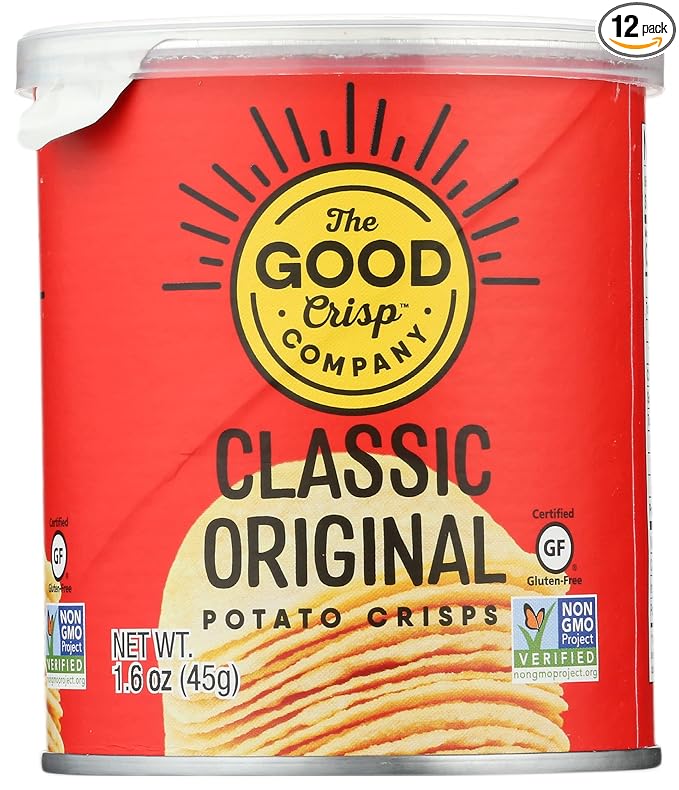 The Good Crisp Company, Original Flavor Potato Crips, 1.6 Oz (Pack of 12)