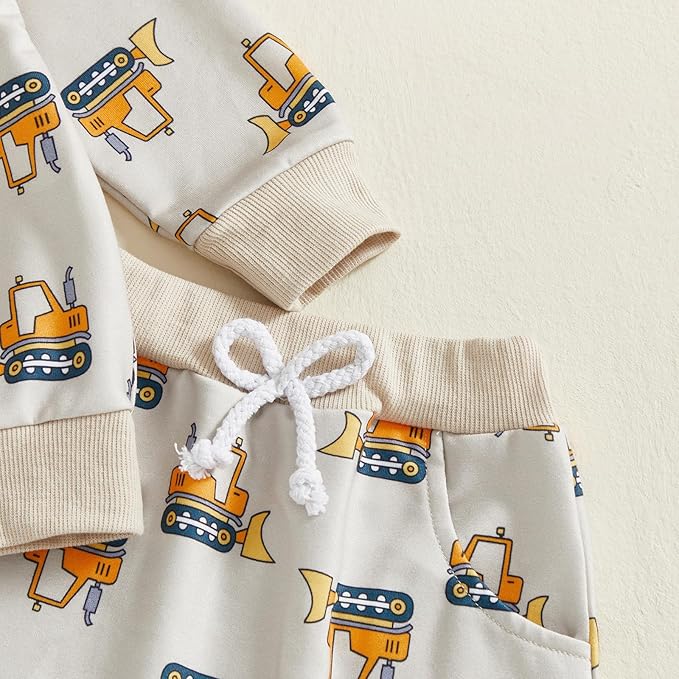 CIYCUIT Toddler Baby Boy Clothes Long Sleeve Sweatshirt Pants Set Fall Winter Outfits