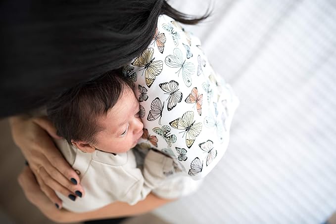 Copper Pearl Baby Burp Cloth Large 21''x10'' Size Premium Absorbent Triple Layer 3-Pack Gift Set “Dot