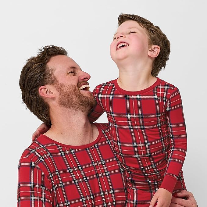 Little Sleepies Two-Piece Pajama Set for Boys & Girls, Soft Viscose from Bamboo Toddler Pajamas for Kids, Family Matching PJs