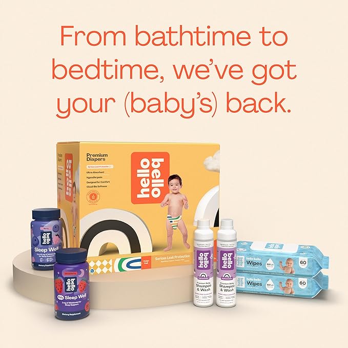 Hello Bello Premium Baby Diapers Size 4, 21 Count of Disposable, Extra-Absorbent, Hypoallergenic Baby Diapers with Snug and Comfort Fit, Alphabet Soup