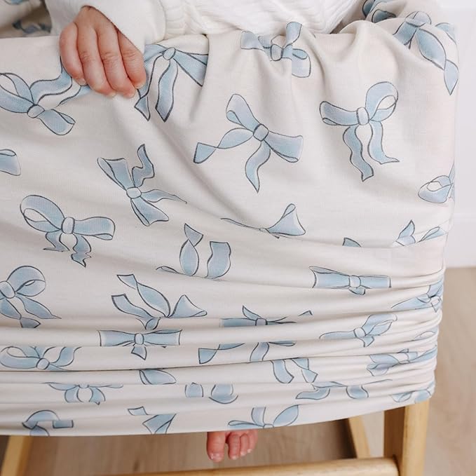 Baby Car Seat Cover Canopy and Nursing Cover Multi-Use Stretchy 5 in 1 Gift "Daphne" by Copper Pearl