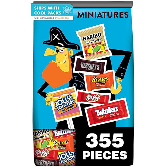 HERSHEY'S Milk Chocolate Miniatures, 101.04 oz (355 Count)