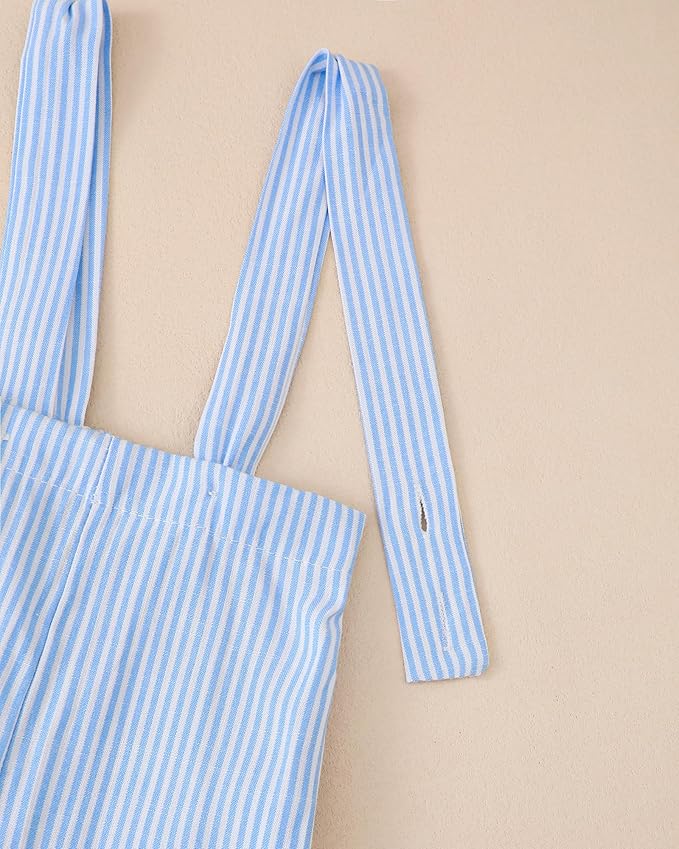 Newborn Baby Boy Clothes Gentleman Wedding Suit Infant Outfits Formal Dress Shirt+Bowtie+Suspender Pants