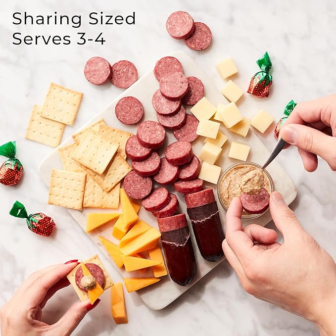 Hickory Farms Savory & Sweet Farmhouse Meat and Cheese Gift Basket (Small) - Box Set | Charcuterie Board Food | Summer Sausage | Father's Day | Mother's Day | Easter | Christmas | Holiday | Housewarming | Gourmet | Sympathy | Care Package